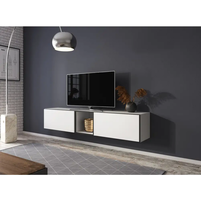 Cama living room furniture set ROCO 10 (2xRO3 + RO6) white/black/white - Modern wall unitsMES-NOW<<<Wall