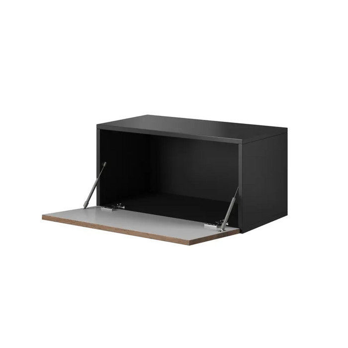 Cama living room furniture set ROCO 11 (RO1 + RO3 + RO4) white/white/black - Modern wall unitsMES-NOW<<<Wall