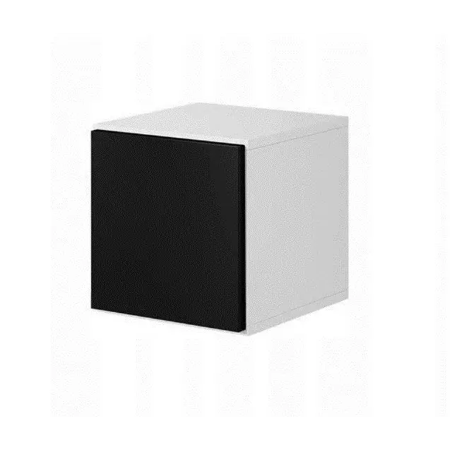 Cama living room furniture set ROCO 13 (RO1 + 3xRO5) white/white/black - Modern wall unitsMES-NOW<<<Wall