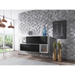 Cama living room furniture set ROCO 14 (2xRO1 + 2xRO6) white/white/black - Modern wall unitsMES-NOW<<<Wall