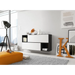 Cama living room furniture set ROCO 14 (2xRO1 + 2xRO6) black/black/white - Modern wall unitsMES-NOW<<<Wall