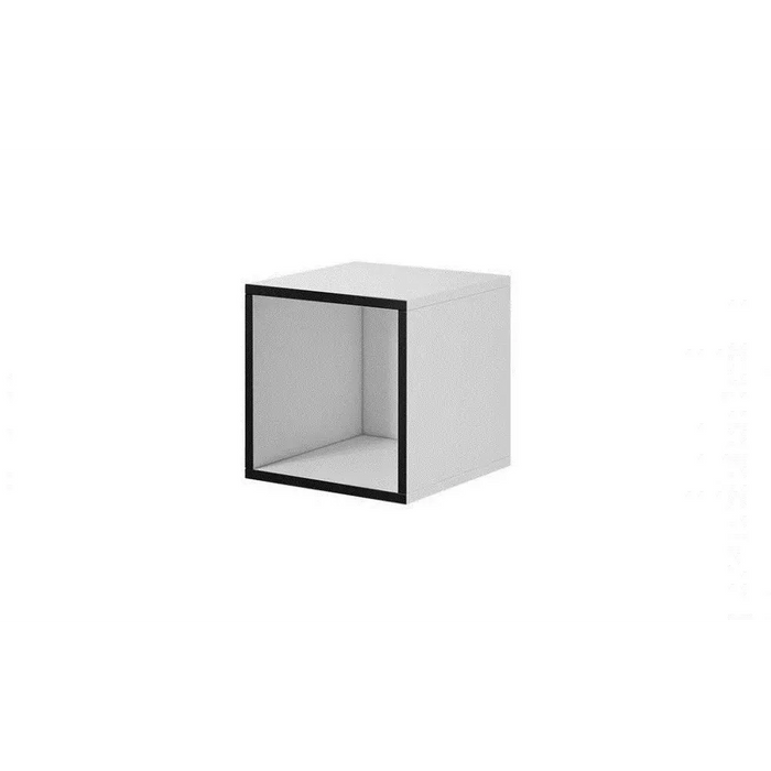 Cama living room furniture set ROCO 15 (RO4 + 2xRO3 + 2xRO6) white/black/white - Modern wall unitsMES-NOW<<<Wall