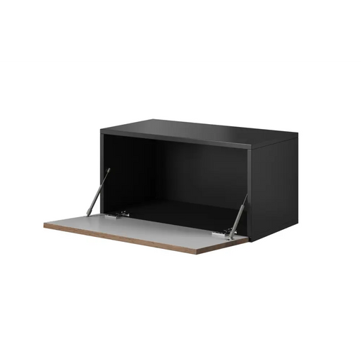 Cama living room furniture set ROCO 15 (RO4 + 2xRO3 + 2xRO6) white/white/black - Modern wall unitsMES-NOW<<<Wall