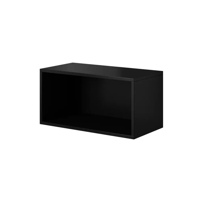 Cama living room furniture set ROCO 15 (RO4 + 2xRO3 + 2xRO6) black/black/black - Modern wall unitsMES-NOW<<<Wall