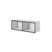 Cama living room furniture set ROCO 16 (RO1 + RO2 + RO3 + RO4) black/white/black - Modern wall unitsMES-NOW<<<Wall