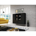Cama living room furniture set ROCO 19 (4xRO3 + 4xRO6) black/black/black - Modern wall unitsMES-NOW<<<Wall