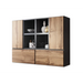 Cama living room furniture set ROCO 19 (4xRO3 + 4xRO6) antracite/wotan oak - Modern wall unitsMES-NOW<<<Wall