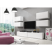 Cama living room furniture set ROCO 2 (2xRO1 + 4xRO3) white/white/white - Modern wall unitsMES-NOW<<<Wall