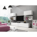 Cama living room furniture set ROCO 3 (2xRO3 + 2xRO4 + 2xRO1) white/white/white - Modern wall unitsMES-NOW<<<Wall