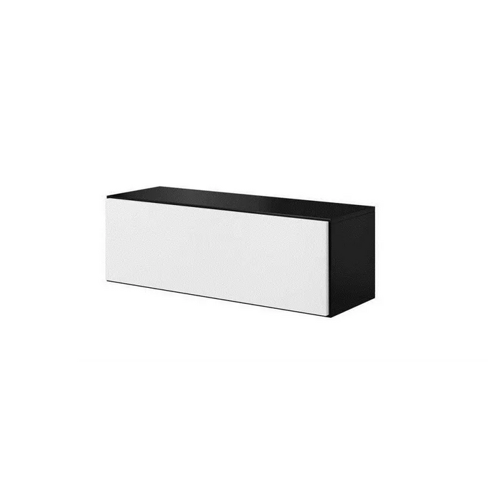 Cama living room furniture set ROCO 5 (RO1 + 2xRO4 + 2xRO5) black/black/white - Modern wall unitsMES-NOW<<<Wall