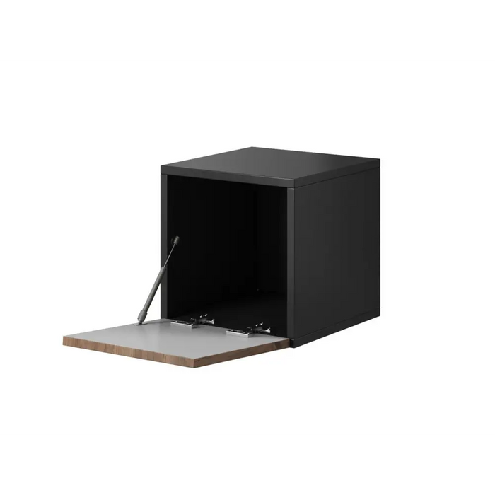 Cama living room furniture set ROCO 5 (RO1 + 2xRO4 + 2xRO5) black/black/white - Modern wall unitsMES-NOW<<<Wall