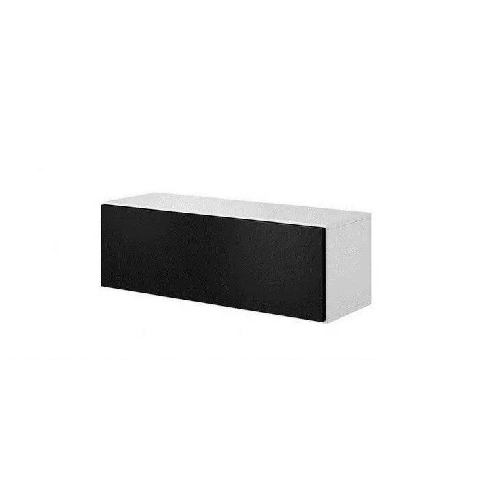 Cama living room furniture set ROCO 5 (RO1 + 2xRO4 + 2xRO5) white/white/black - Modern wall unitsMES-NOW<<<Wall