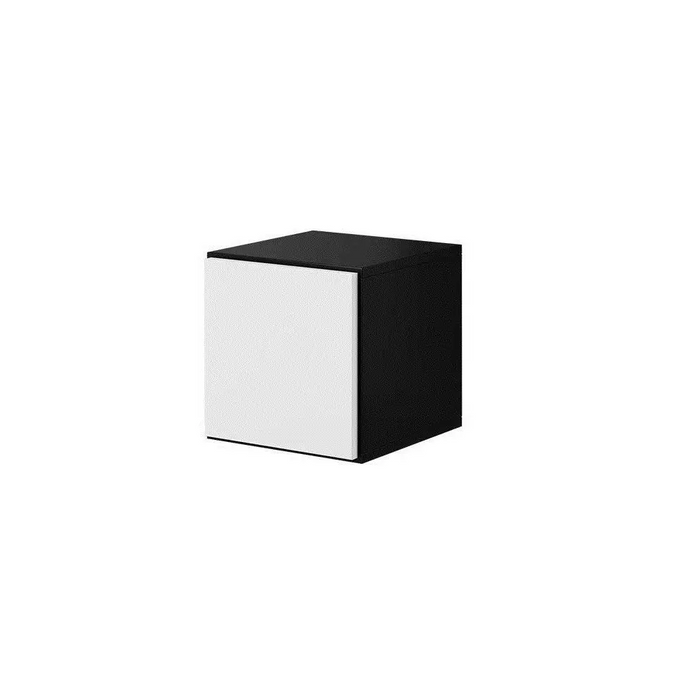 Cama living room furniture set ROCO 5 (RO1 + 2xRO4 + 2xRO5) black/black/white - Modern wall unitsMES-NOW<<<Wall