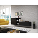 Cama living room furniture set ROCO 9 (RO1 + RO3 + 2xRO6 + 2xRO5) black/black/black - Modern wall unitsMES-NOW<<<Wall