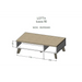 Cama LOTTA 110 coffe table white/sonoma oak - Wooden benches and tablesLIS-DRE<<<Benches and tablesLIS<<<ActionPL