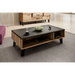 Cama LOTTA 110 coffee table wotan oak/mat black - Wooden benches and tablesLIS-DRE<<<Benches and tablesLIS<<<ActionPL