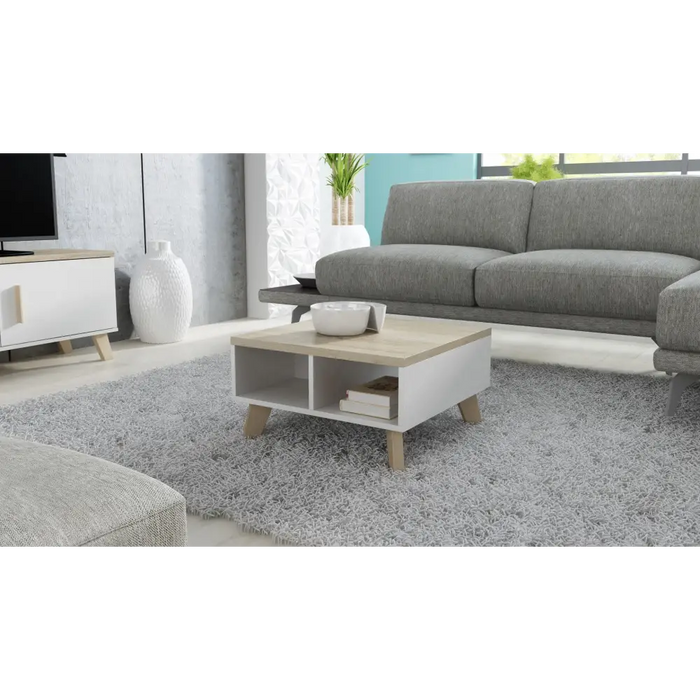 Cama LOTTA 60 coffee table white/sonoma oak - Wooden benches and tablesLIS-DRE<<<Benches and tablesLIS<<<ActionPL