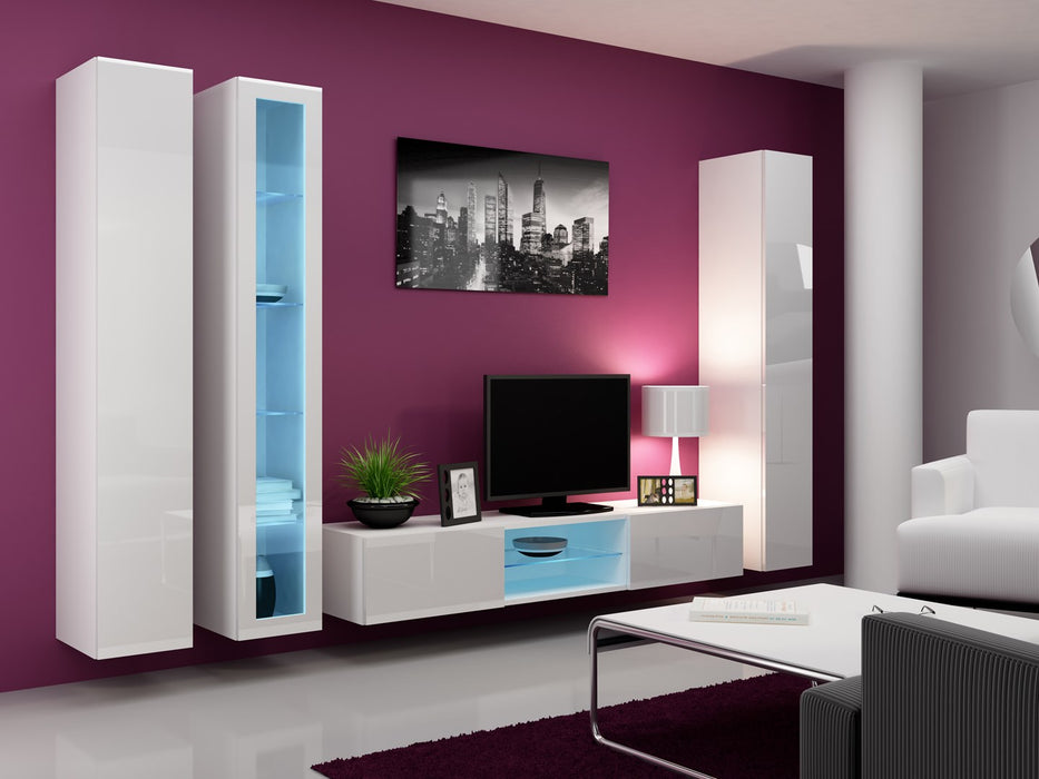 Cama Glass-case VIGO '180' 180/40/30 white/white gloss