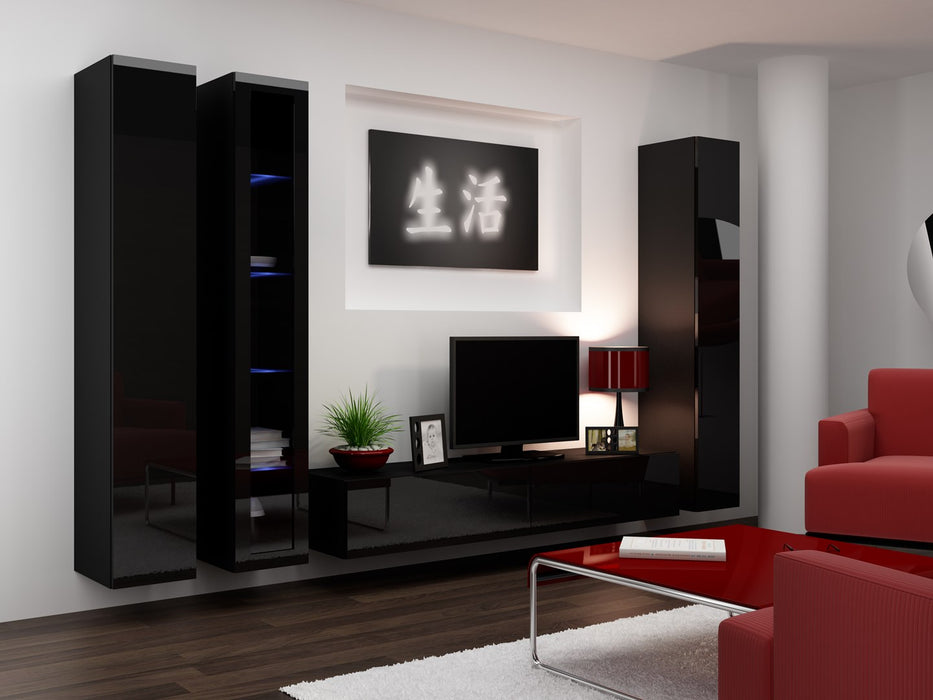 Cama Glass-case VIGO '180' 180/40/30 black/black gloss