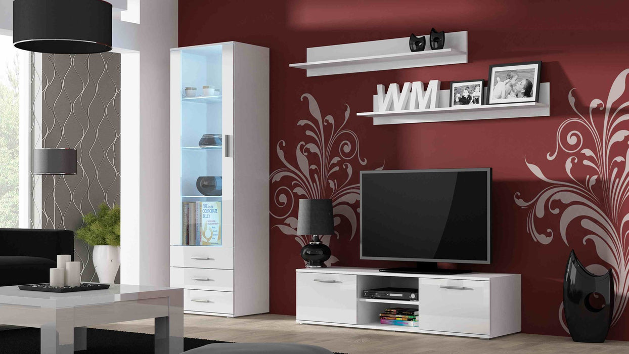 Cama display cabinet SOHO S1 white/white gloss