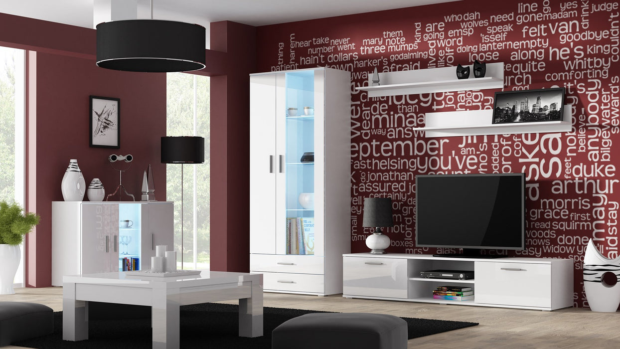 Cama display cabinet SOHO S6 2D2S white/white gloss