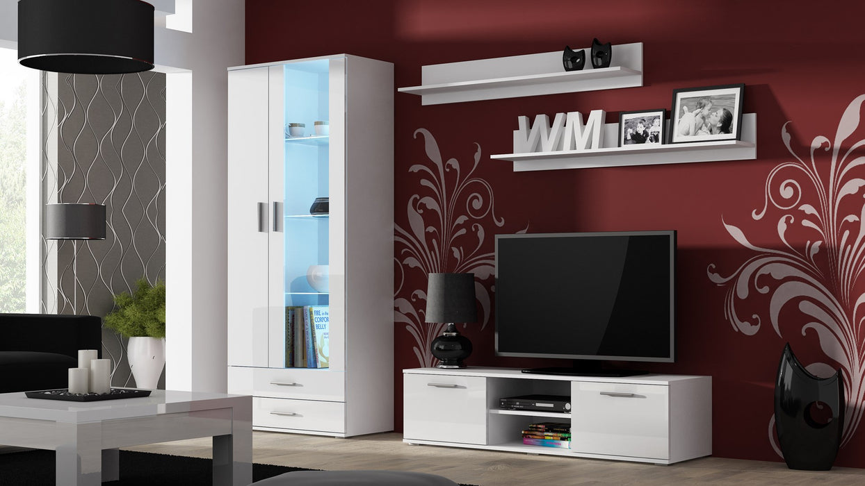 Cama display cabinet SOHO S6 2D2S white/white gloss