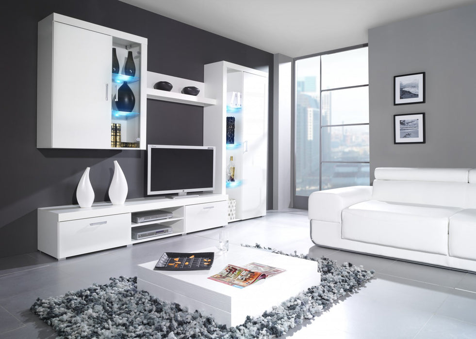 Cama hanging display cabinet SAMBA white/white gloss