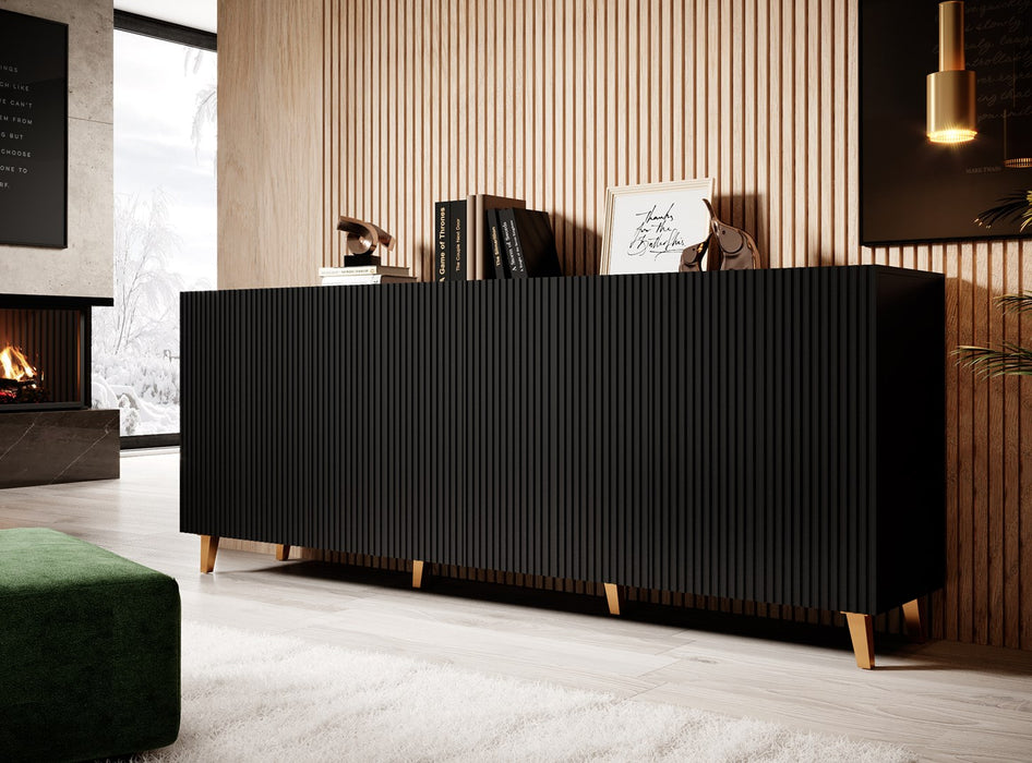 Cama Commode PAFOS 200x42x82 Black matt