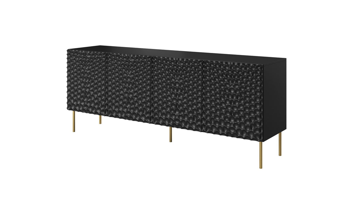 HOLE chest 190x40.5x74.5 cm matte black
