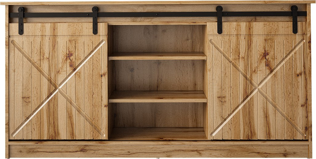 Chest of drawers 160x80x35 GRANERO oak wotan