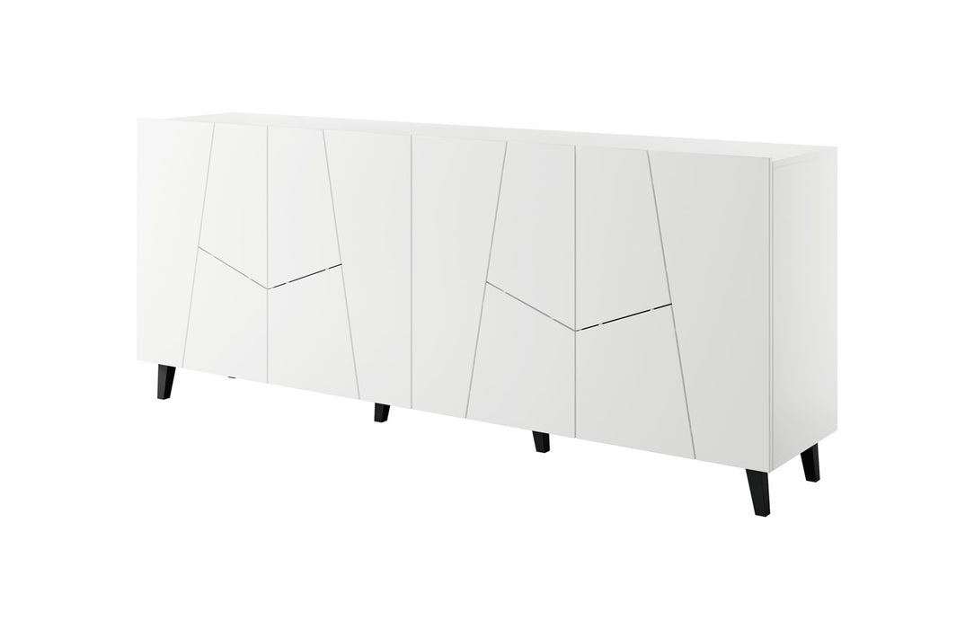 ETNA chest of drawers 200x42x82 white matt