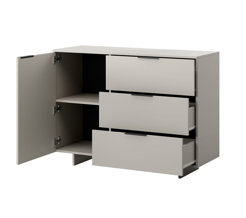 Cama 1D3S ALMA chest of drawers 120x41.5xH90 cashmere