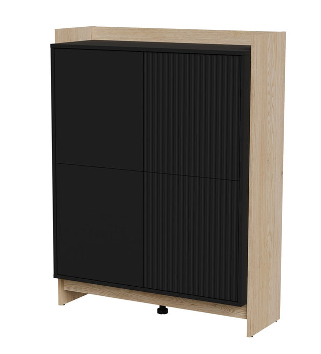 Cama PORTO chest of drawers 100x38x130 oak/black