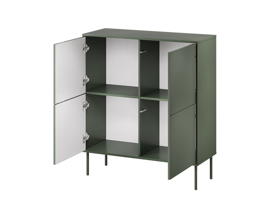 Cama 4D chest of drawers TRESSE 100x40x110 matte green