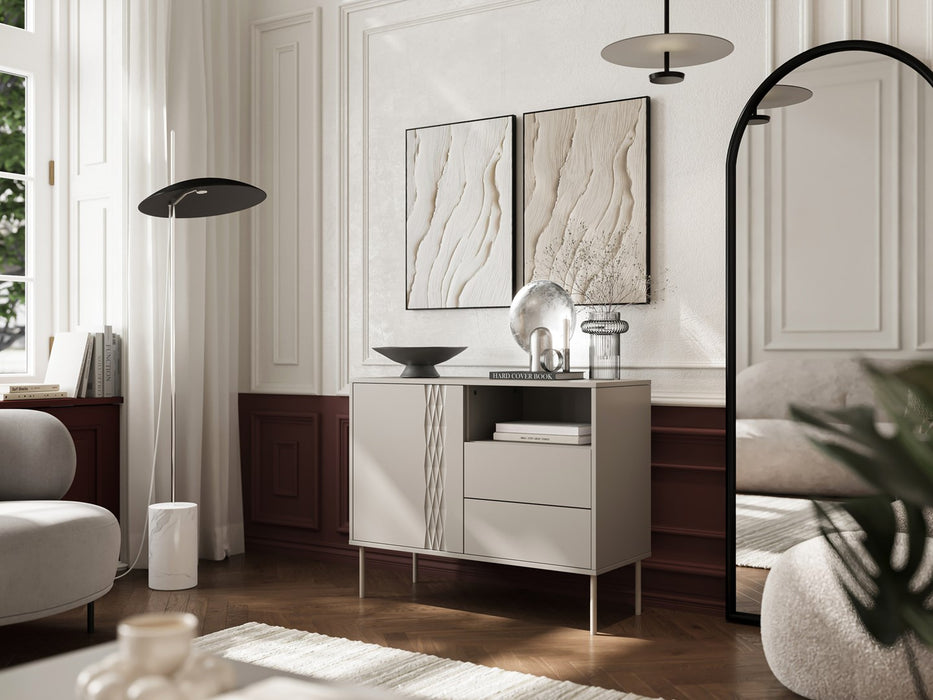 Cama 1D2S TRESSE chest of drawers 100x40x75 cashmere matt