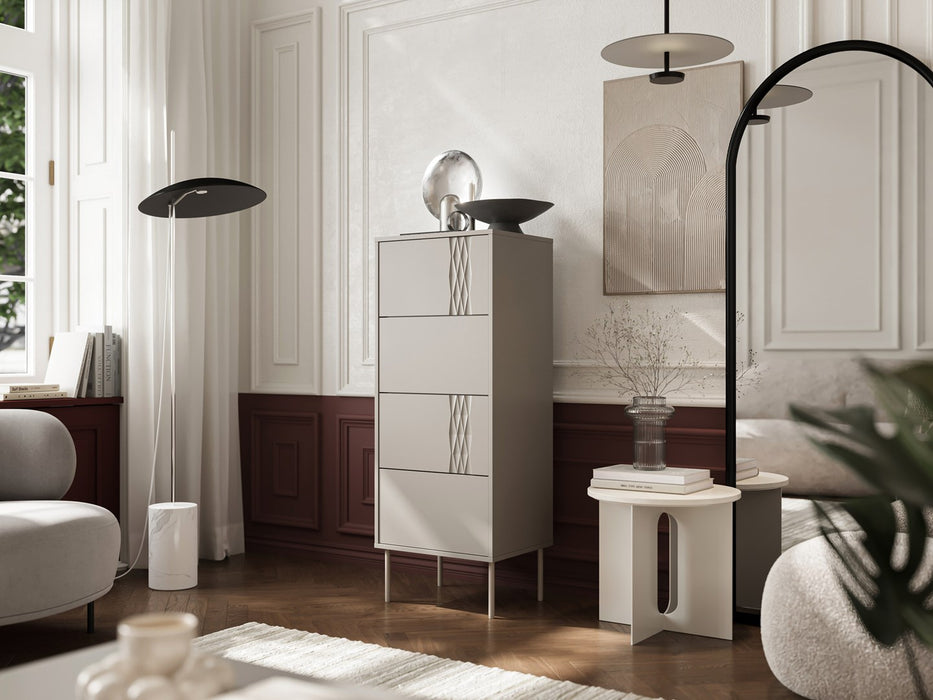 Cama 4S TRESSE chest of drawers 50x40x125 cashmere matt