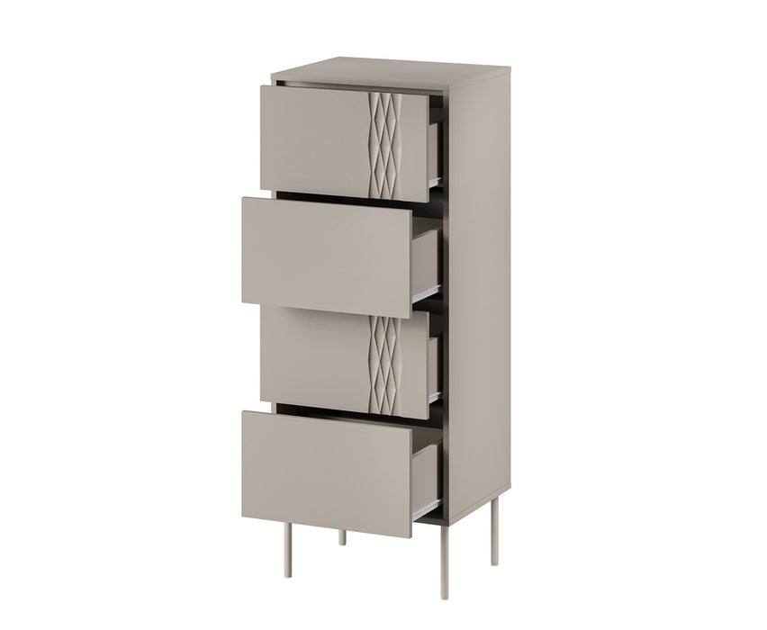 Cama 4S TRESSE chest of drawers 50x40x125 cashmere matt