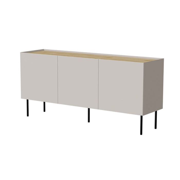 Cama FELLINI chest of drawers 150x40x70 cashmere + oiled oak top