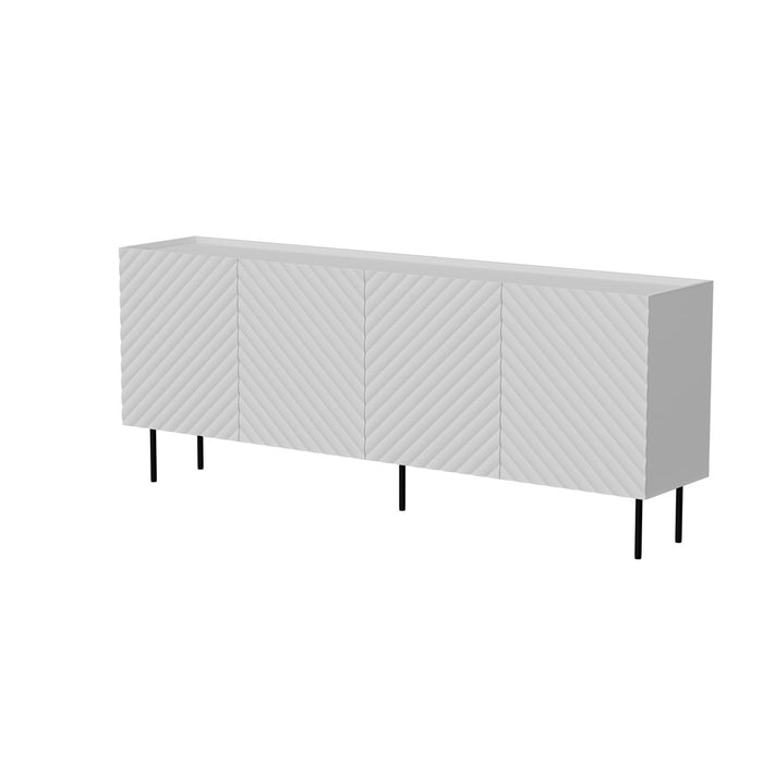 Cama LUCCA 4D chest of drawers, 200x40x80, white