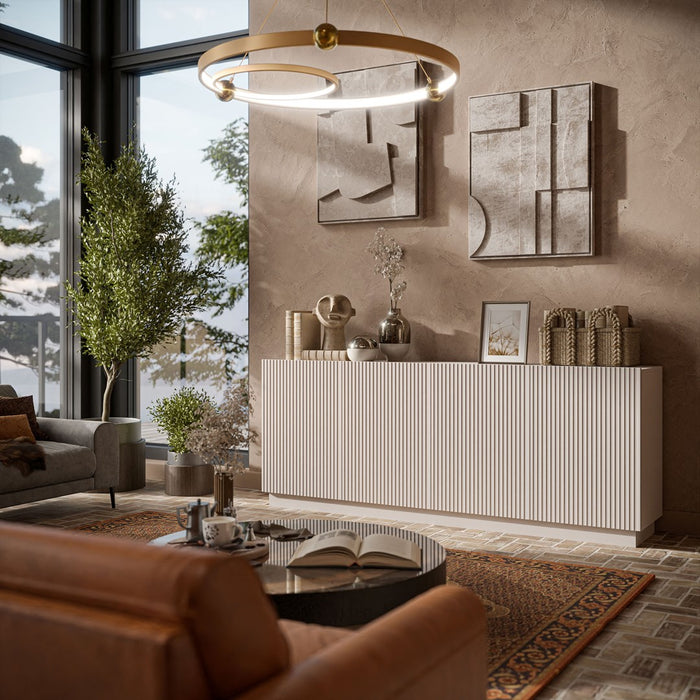 Cama LIVERTI chest of drawers 200x42x78 cashmere