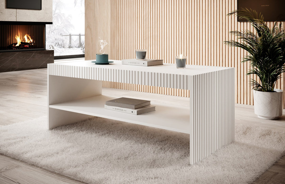 PAFOS bench/table 120x60x50 cm white matte