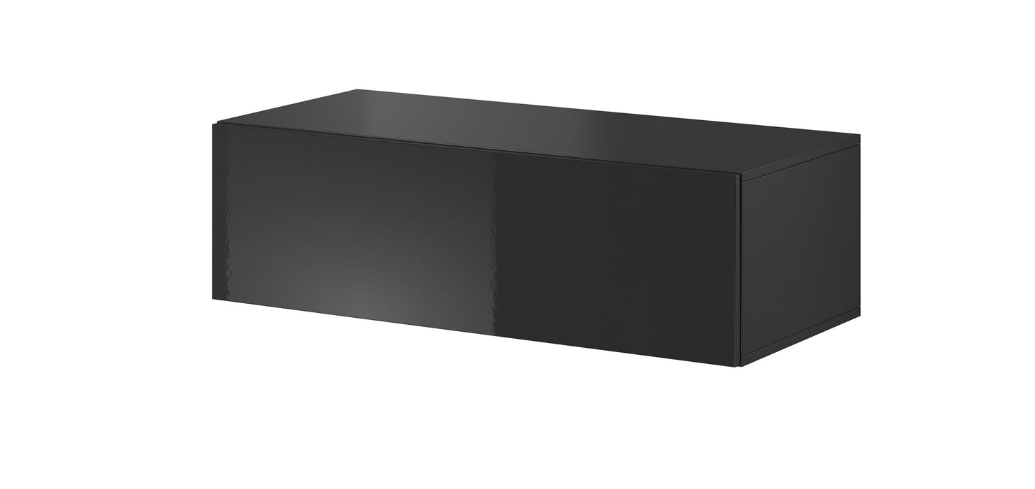 Cama Living room cabinet set VIGO SLANT 3 black/black gloss