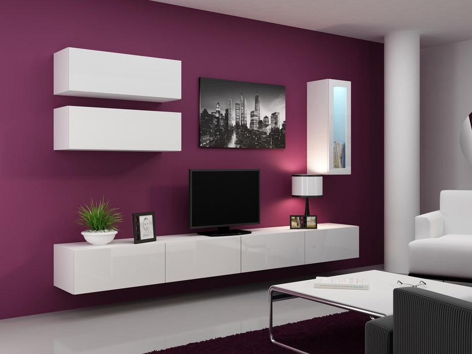 Cama Living room cabinet set VIGO 12 white/white gloss