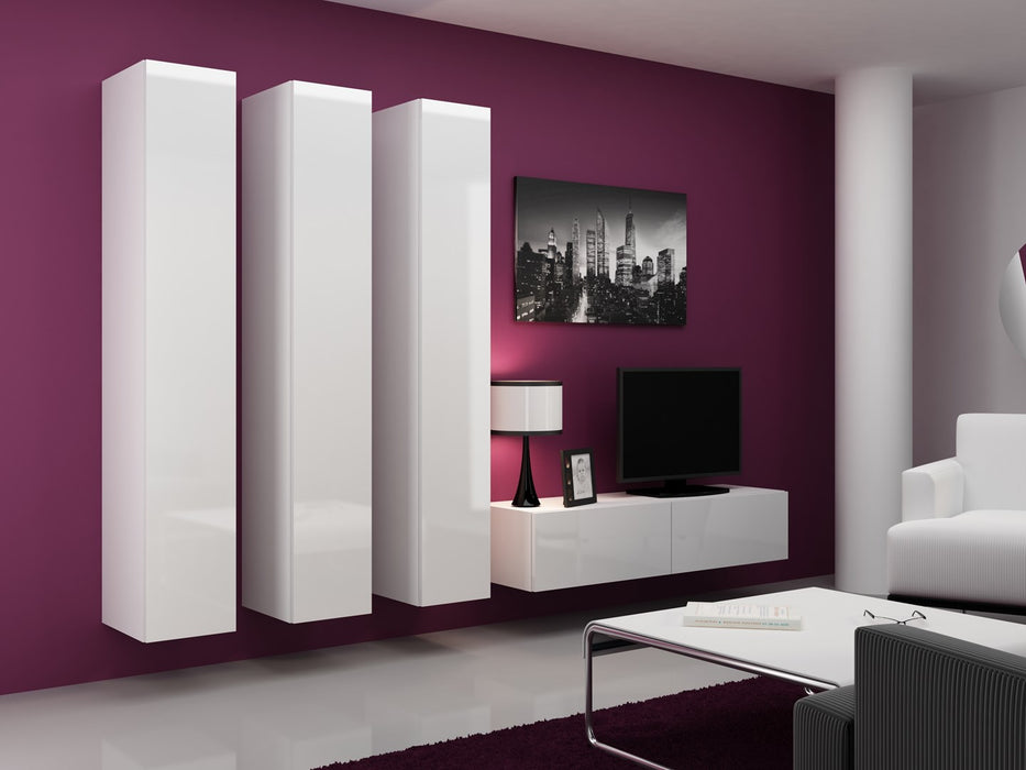 Cama Living room cabinet set VIGO 14 white/white gloss