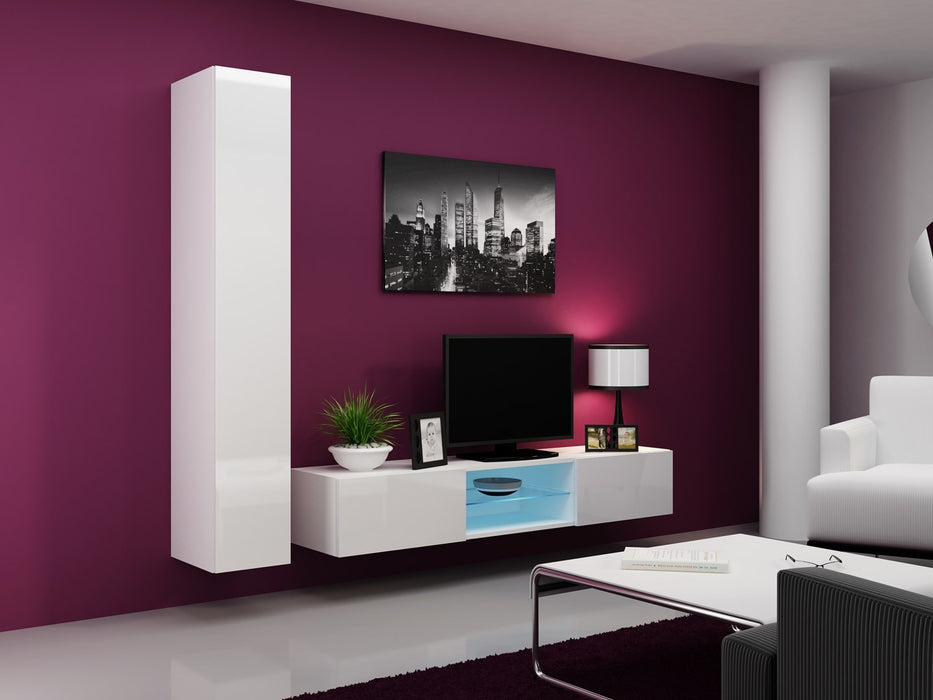 Cama Living room cabinet set VIGO 21 white/white gloss