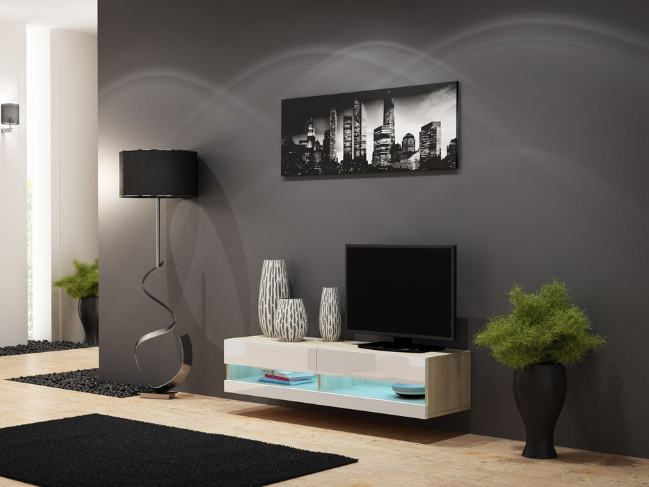 Cama Living room cabinet set VIGO NEW 13 sonoma/white gloss