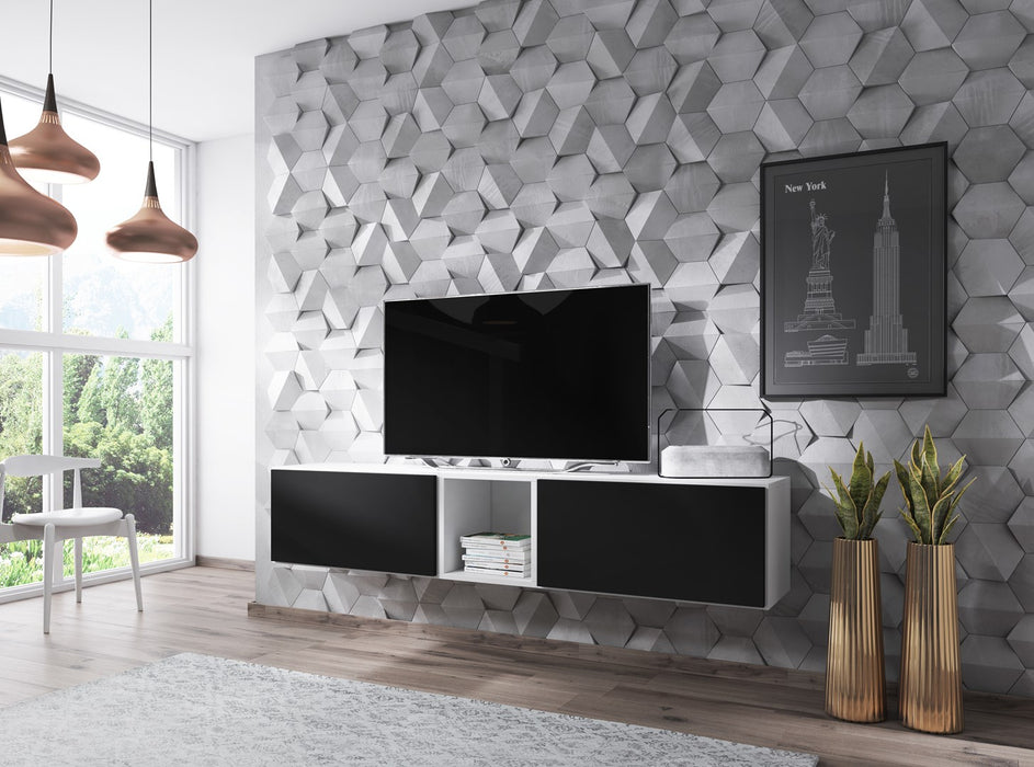 Cama living room furniture set ROCO 10 (2xRO3 + RO6) white/white/black