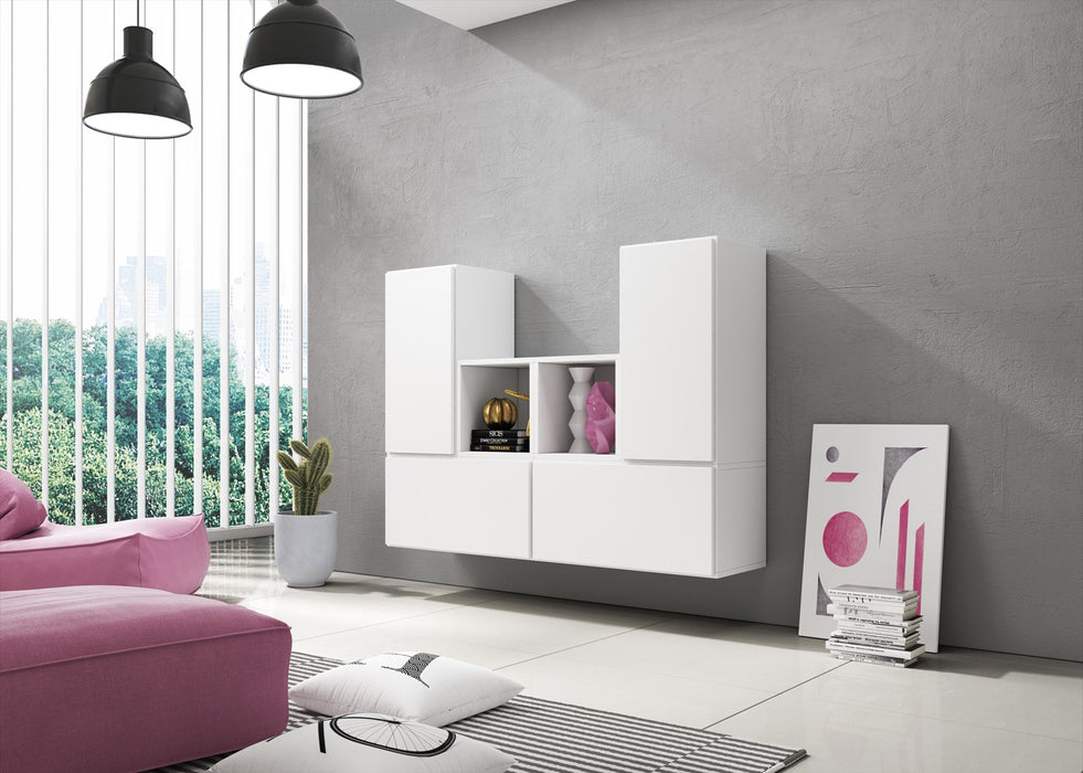 Cama living room furniture set ROCO 18 (4xRO3 + 2xRO6) white/white/white