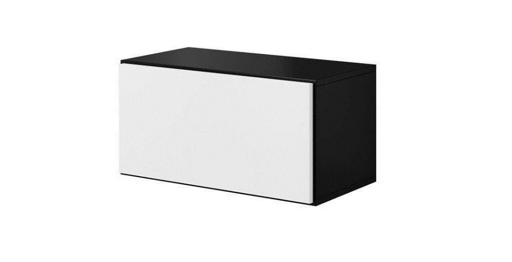 Cama living room furniture set ROCO 19 (4xRO3 + 4xRO6) black/black/white