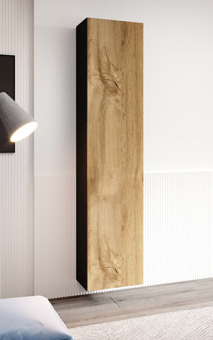 Cama living room cabinet set VIGO 9 black/wotan oak